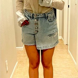 High waisted blue vintage  shorts